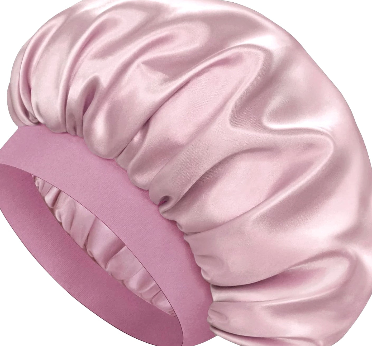 Satin Silk Bonnet for Sleeping, Double Layer Silk Sleep Cap, Soft Satin Lined