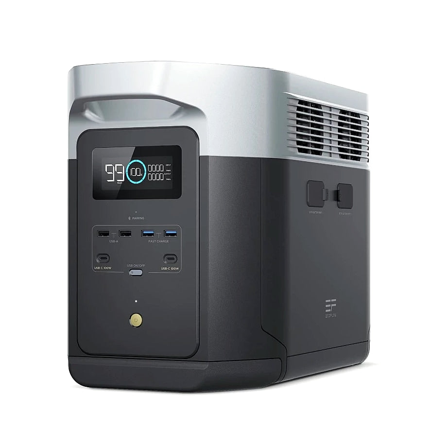 EcoFlow Delta 2 Max 1900Wh Portable Power Station with Solar Input