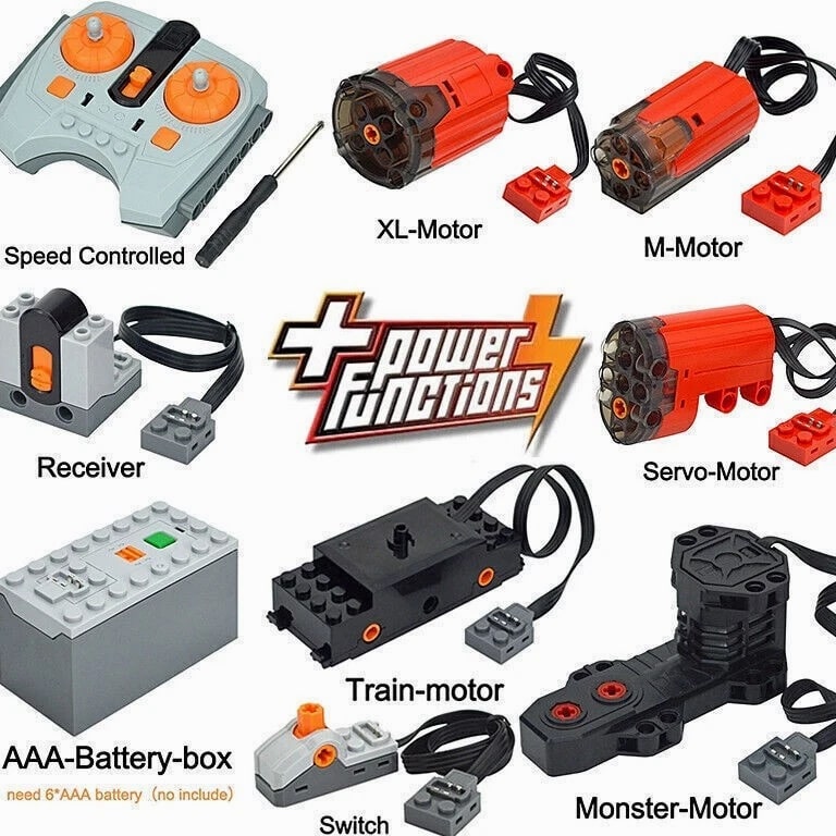 Power Functions Parts For LEGO Technic Motor Remote Receiver Battery Box