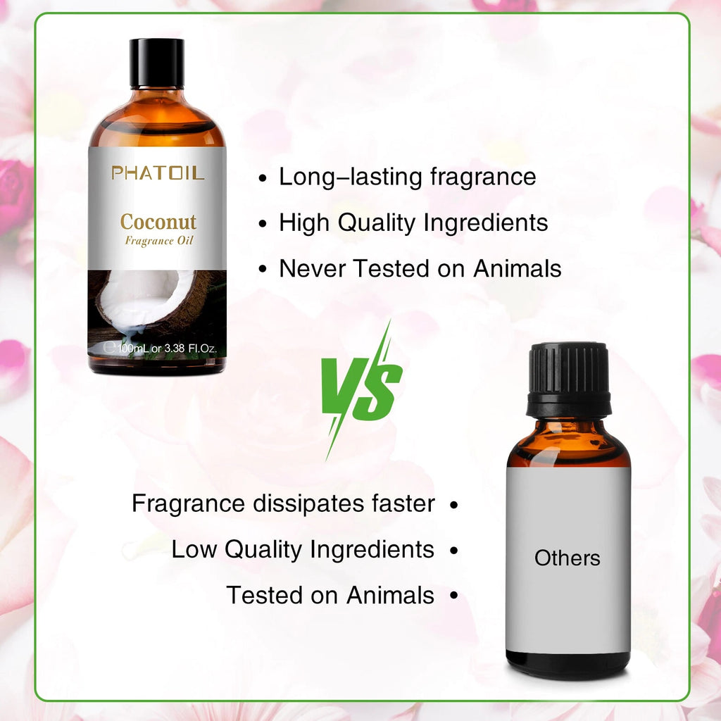 100ML Coconut Fragrance Oil for Soaps and Candles Making, Humidifiers, Diffusers