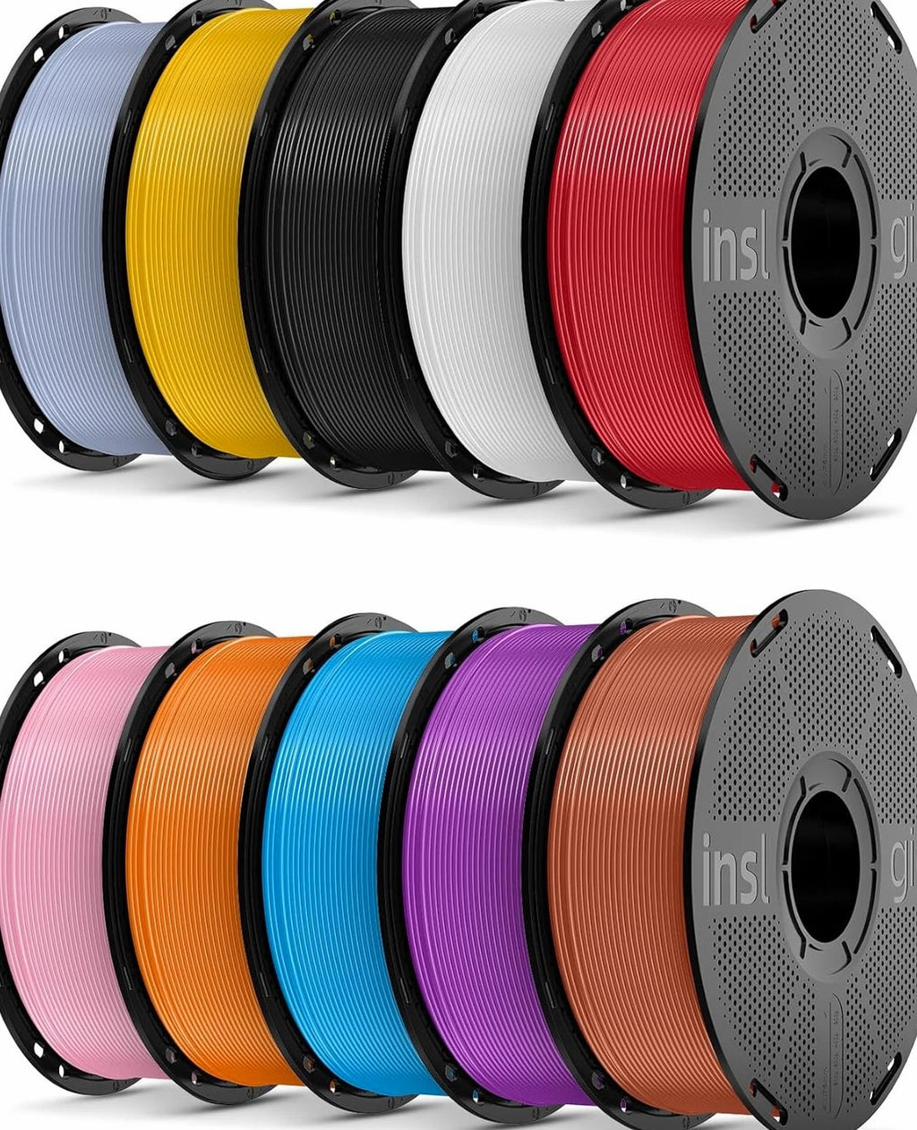 3D Printing Filament Silk PLA Filament Bundle Multicolor, Silky Smooth Finish Mo