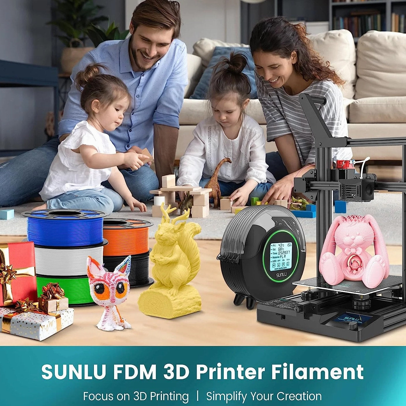 PLA 3D Printer Filament, 1.75Mm Neatly Wound 3D Printing Filament