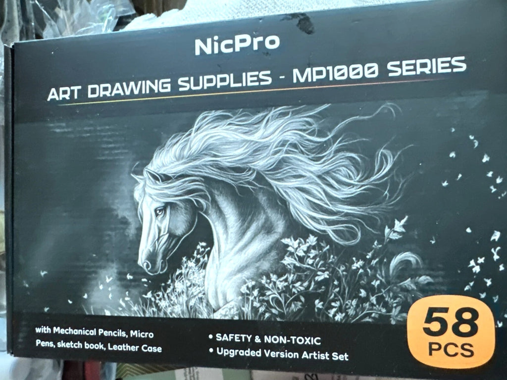 58 Piece Set Art Drawing Supplies NEW Shipping Included