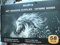 58 Piece Set Art Drawing Supplies NEW Shipping Included