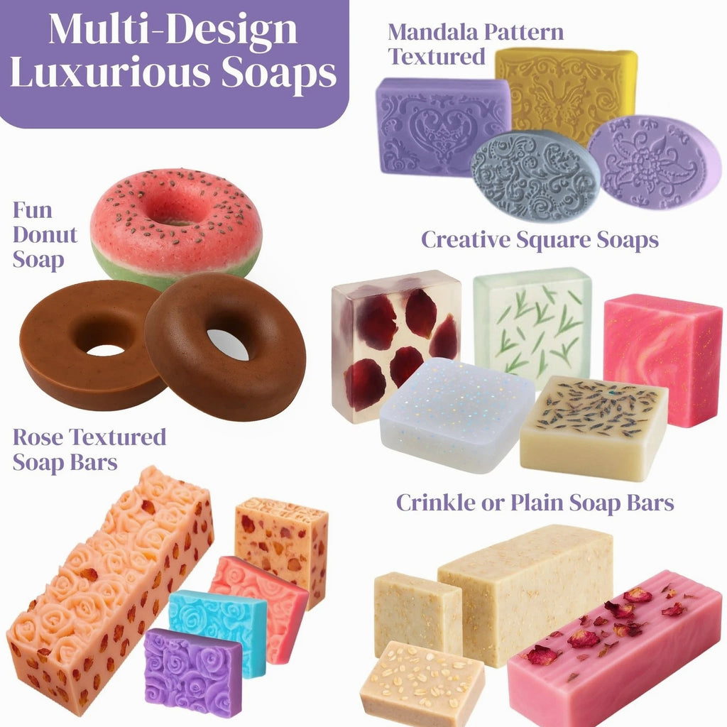 Soap Making Kit for Beginners | 6LBS Melt & Pour Soap Base - Shea Butter, Clear...