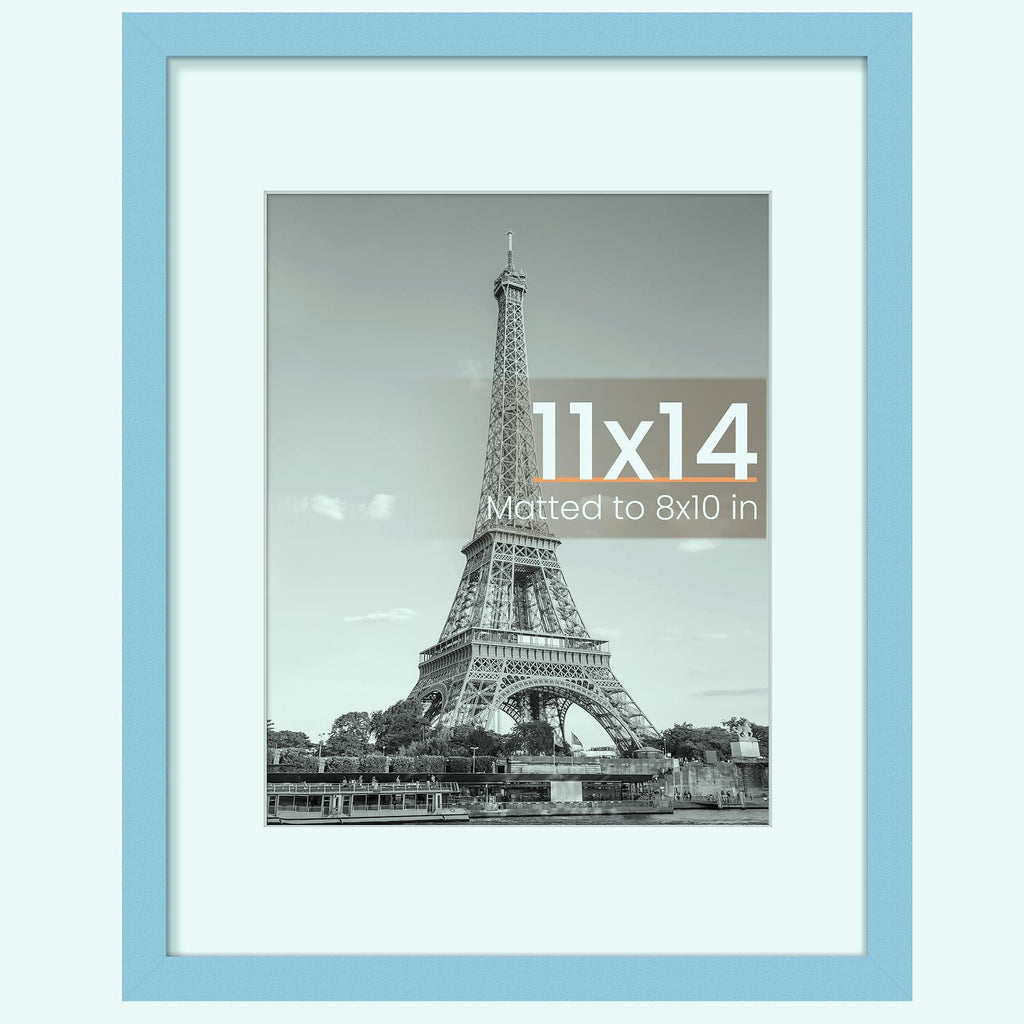Upsimples 11x14 Picture Frame for 8x10 Photos with Mat