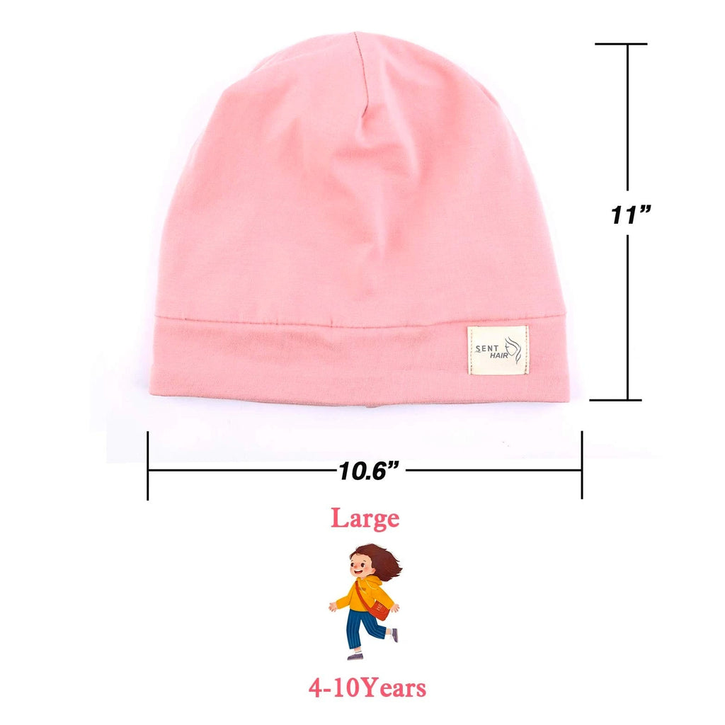 Kids Satin Lined Bonnet Silk Slouchy Beanie for Natural Hair, Adjustable Sleep...
