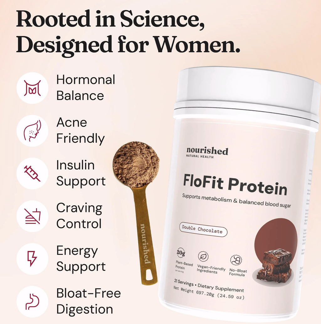 Nourished Natural Health FloFit Pea Protein Powder for Women