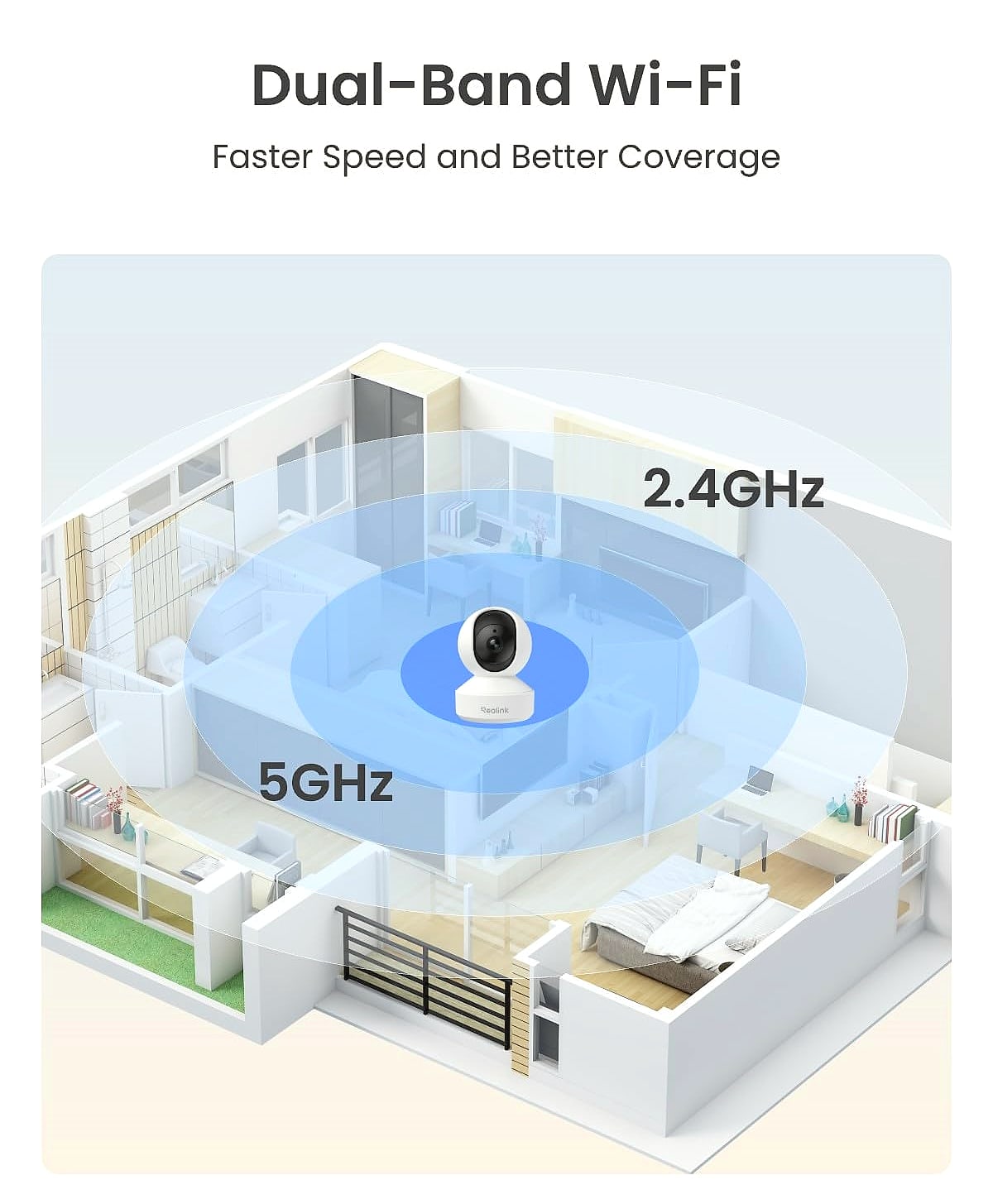 Reolink E1 Pro 5MP Indoor Security Camera with Auto Tracking