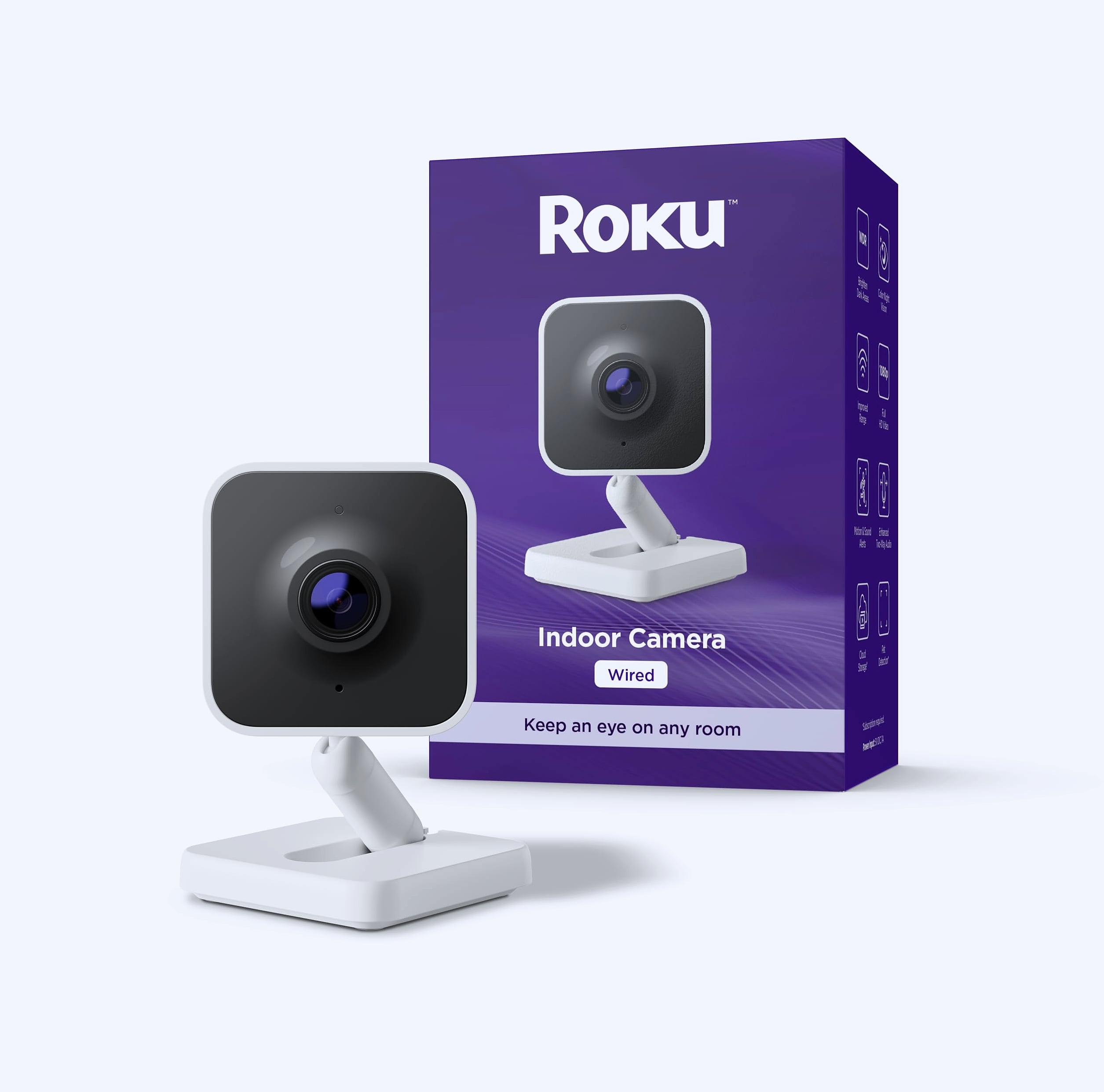 Roku Indoor Camera 4-Pack 1080p HD Night Vision Home Security