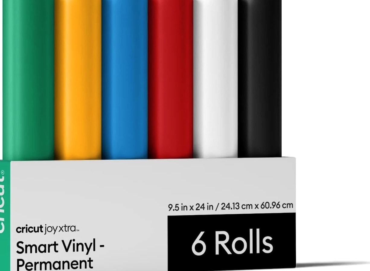 Smart Permanent Vinyl for Joy Xtra Machine, Sampler Pack (9.5In X 24In, 6 Sheets