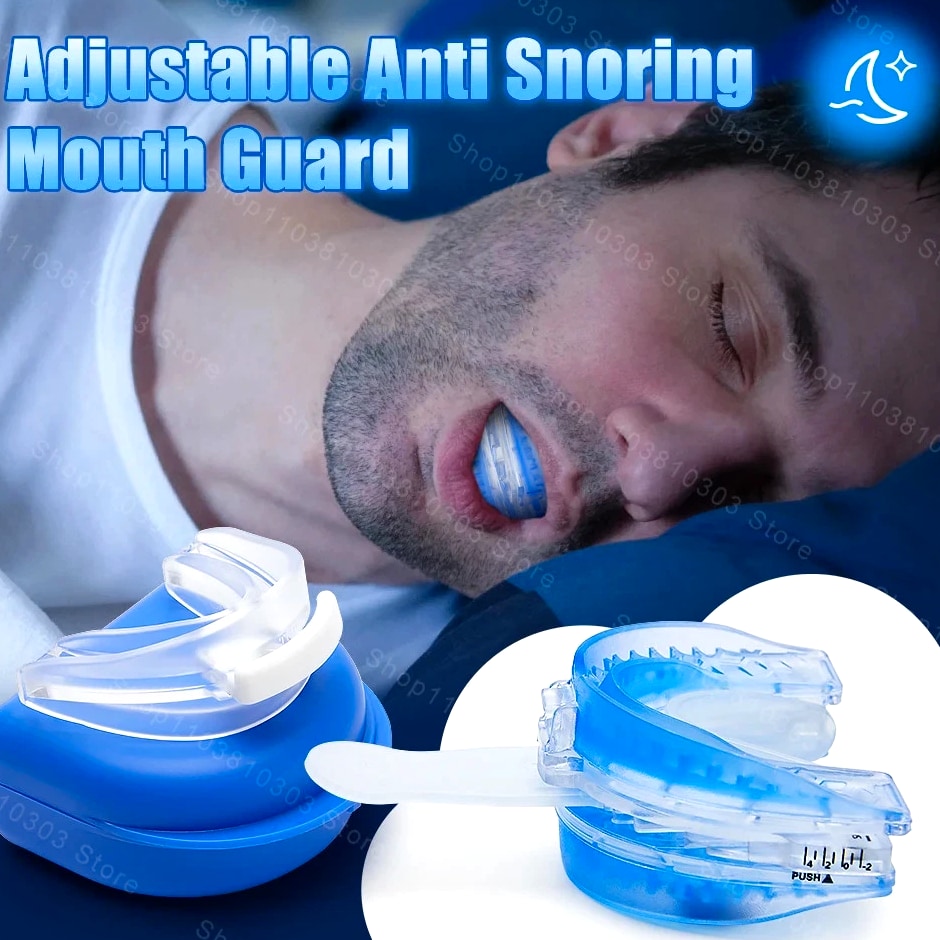 Adjustable Anti Snoring Bruxism Mouth Guard AntiSnoring Mouthpiece Improve Sleep