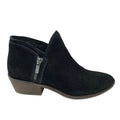 LUCKY Black Oiled Suede Ankle Zipper Boot Sz 8.5 W  LP=FHUNA