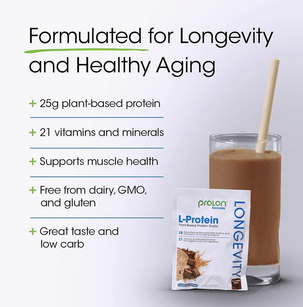 Prolon Longevity Plant Based Protein Powder, 25g per serving