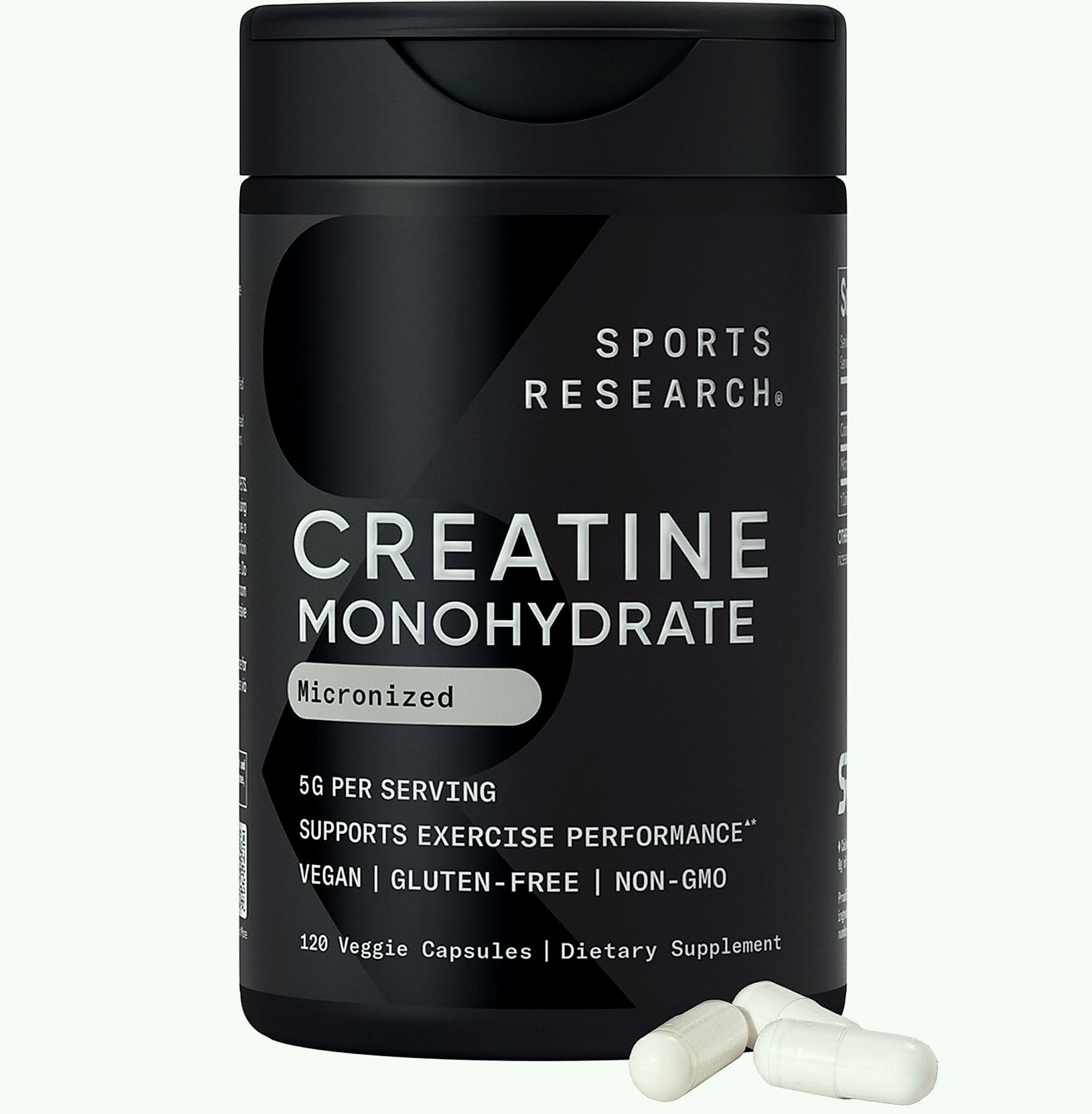 Sports Research Creatine Monohydrate 5g Powder for Strength