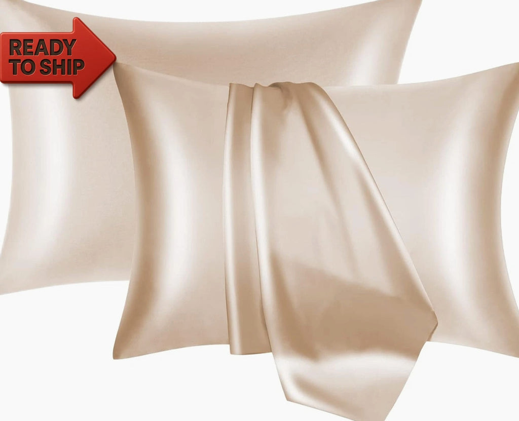 Mulberry Silk Pillowcase 2 Pack for Hair and Skin with Hidden Zipper,Both Sides