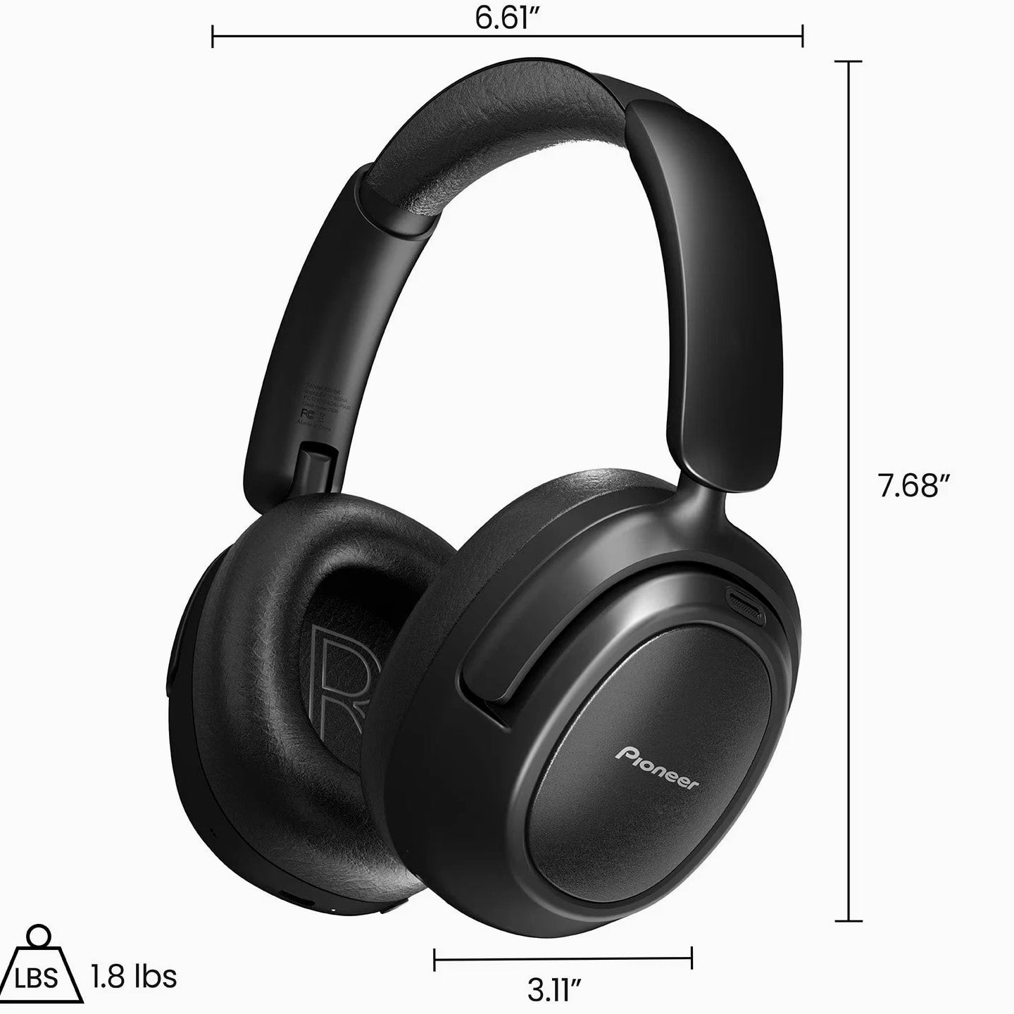 Pioneer A50 Dual Mode Wireless Headphones with Hybrid Active Noise Cancellation