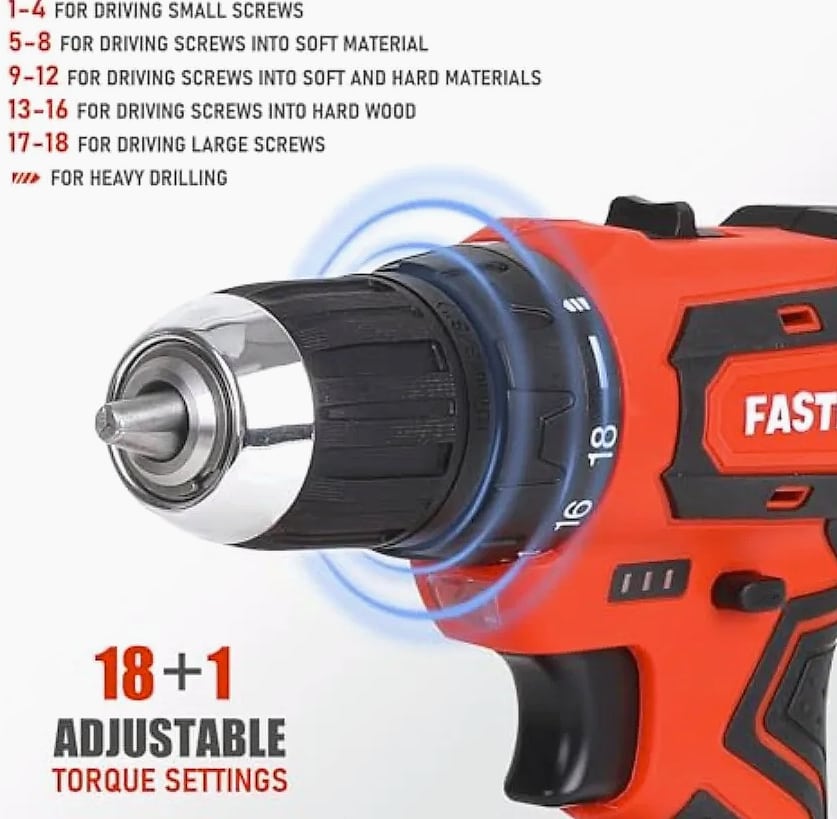 Kankeirr 20V Cordless Drill Driver with 232-Piece Tool Set