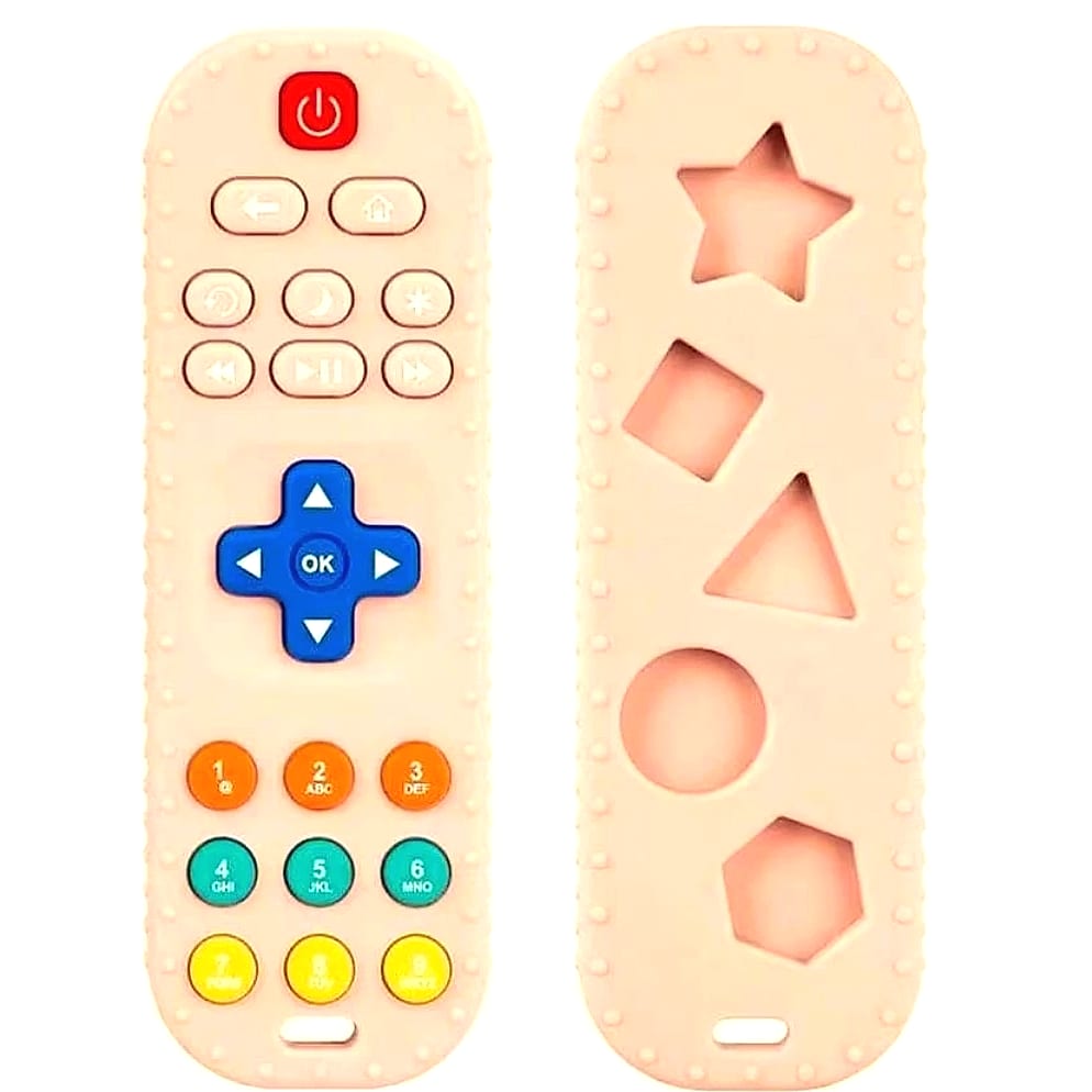 Baby TV Remote Control Teething Toy for 0-12 Months