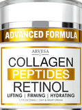 Retinol Cream for Face with Collagen Peptides - Anti-Aging Wrinkle Cream...