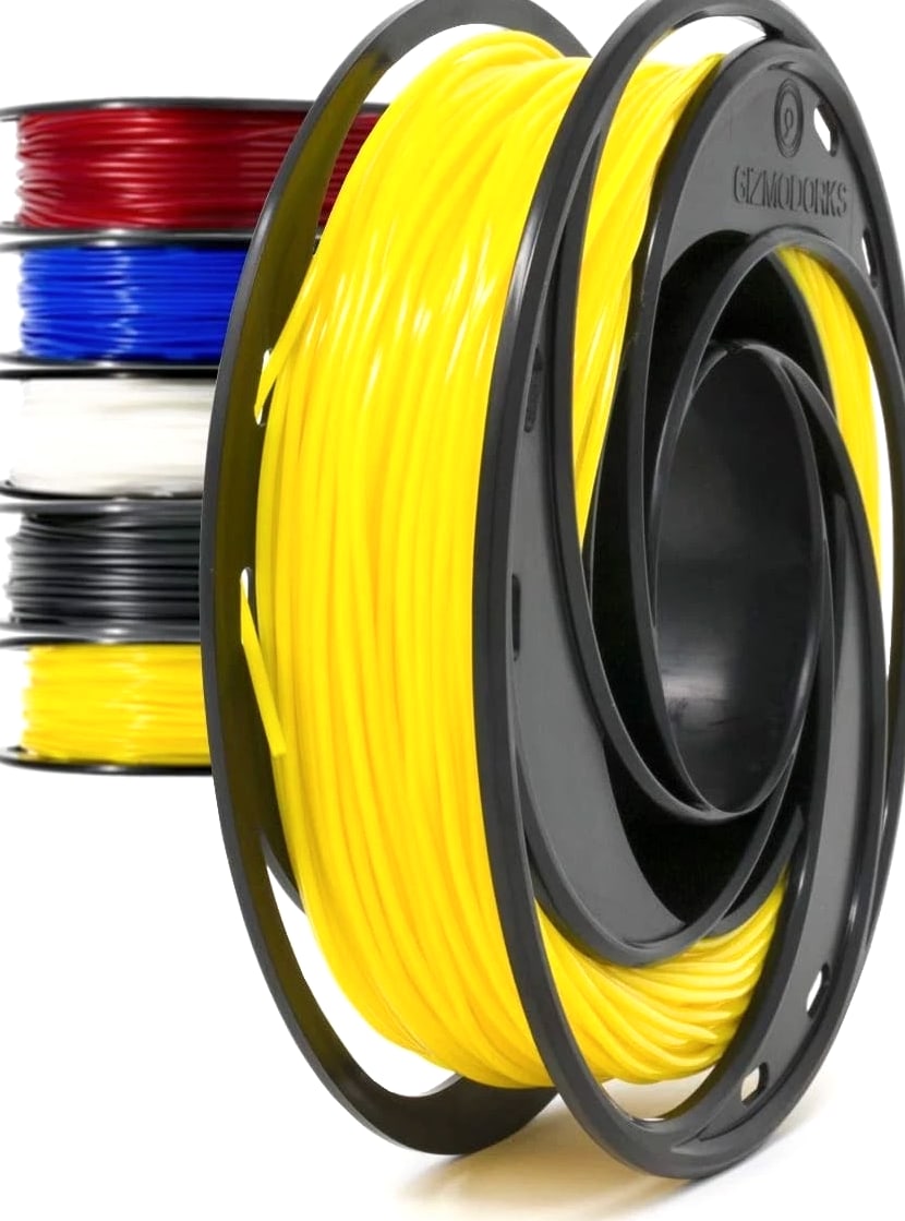 Flexible TPU 3D Printer Filament 1.75mm, 200g Yellow - High Elasticity