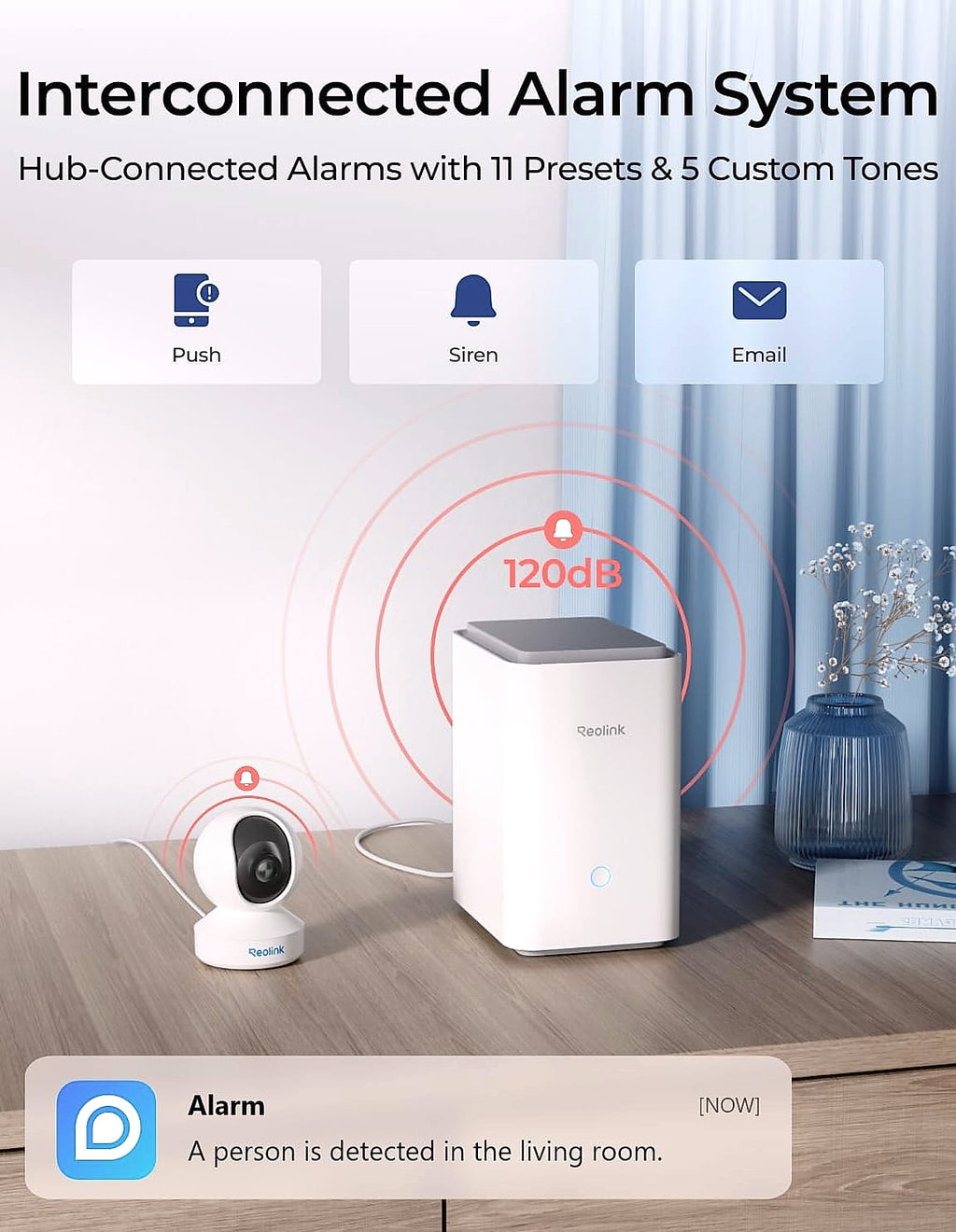Reolink E1 Zoom 8MP Indoor Security Camera with Hub Pro