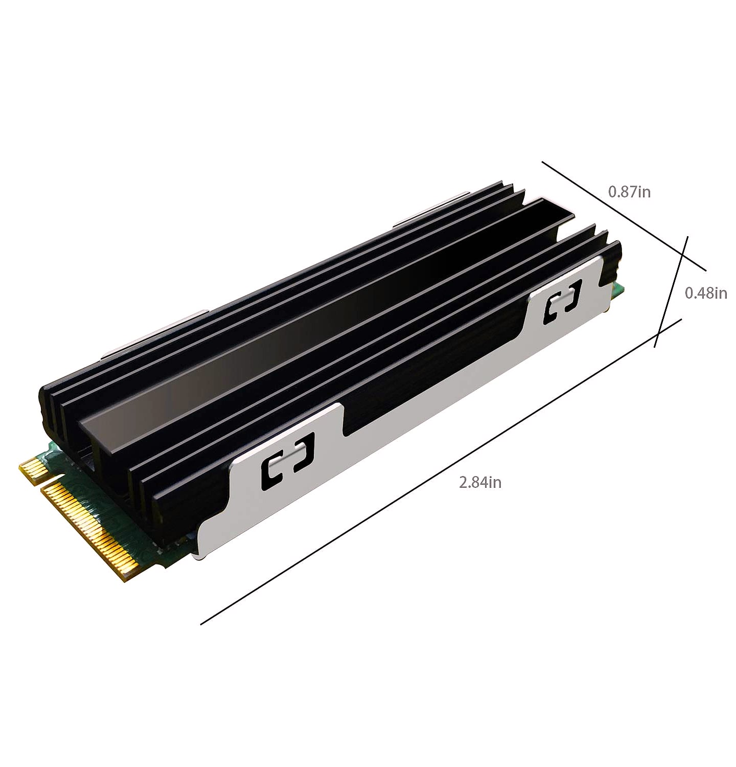 SGTKJSJS M.2 2280 SSD Heatsink for NVMe and PS5