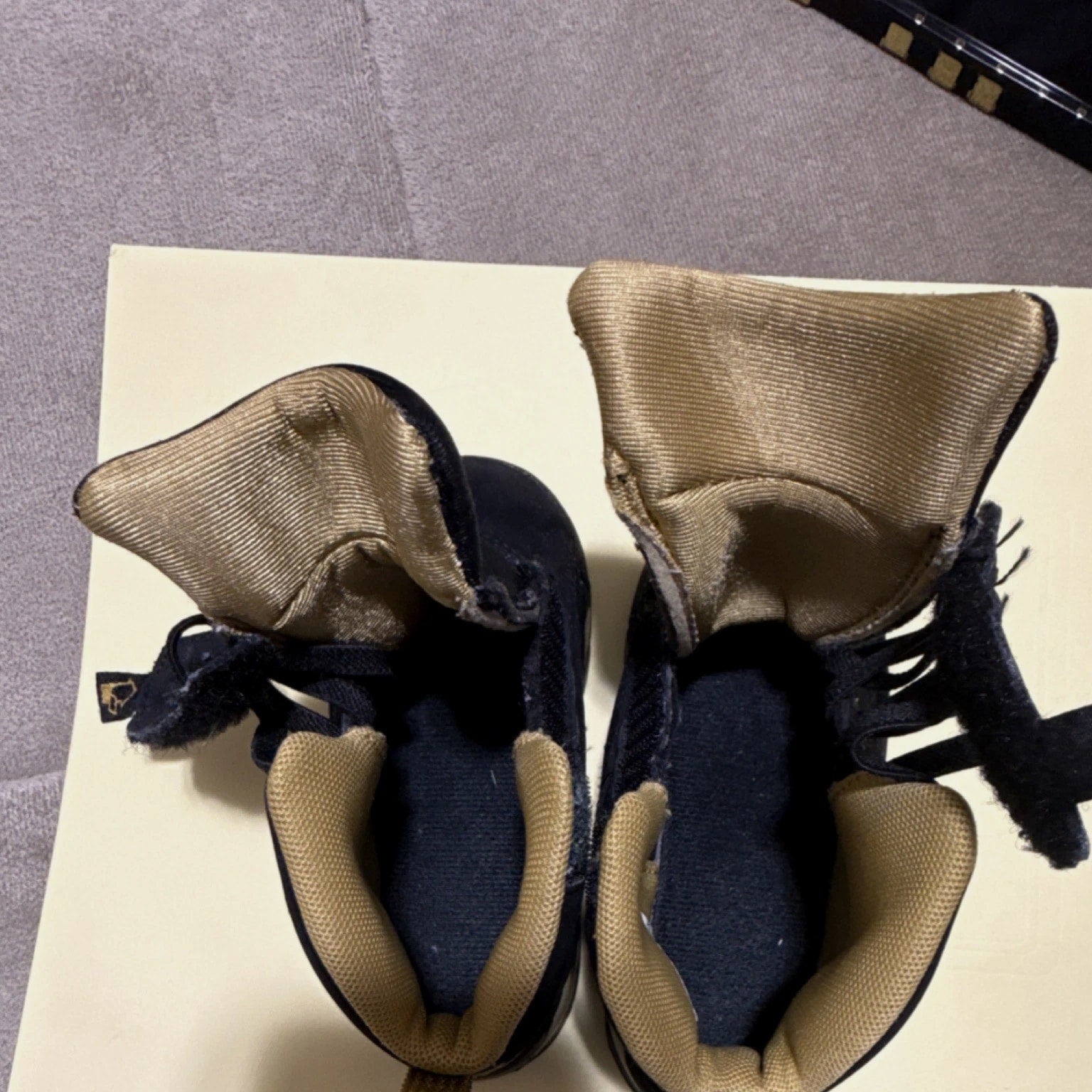 Black Tan High Top Bootie Lace Up Shoes Unisex Baby Toddler Casual