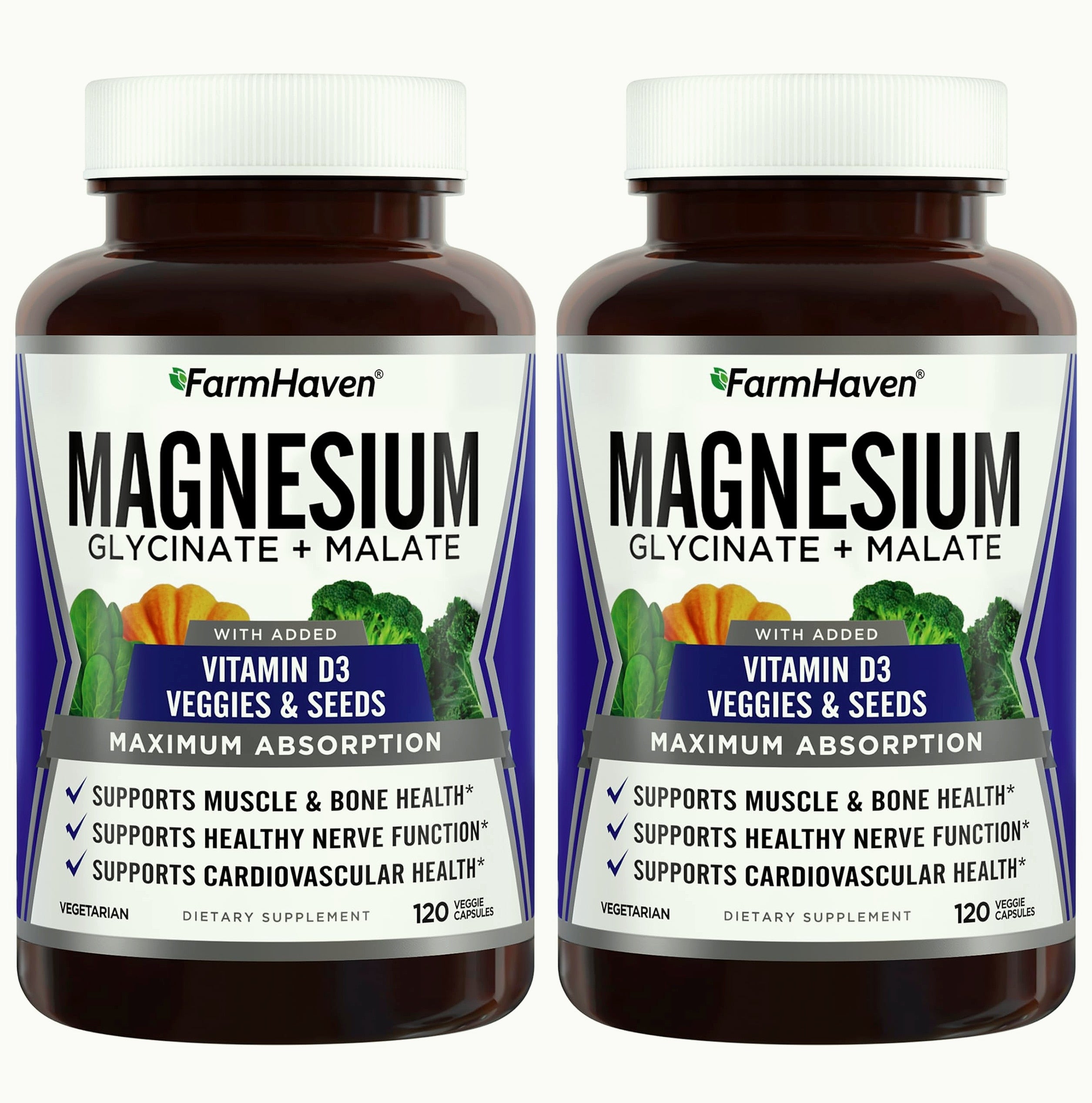 FarmHaven Magnesium Complex with Vitamin D3 Supplement