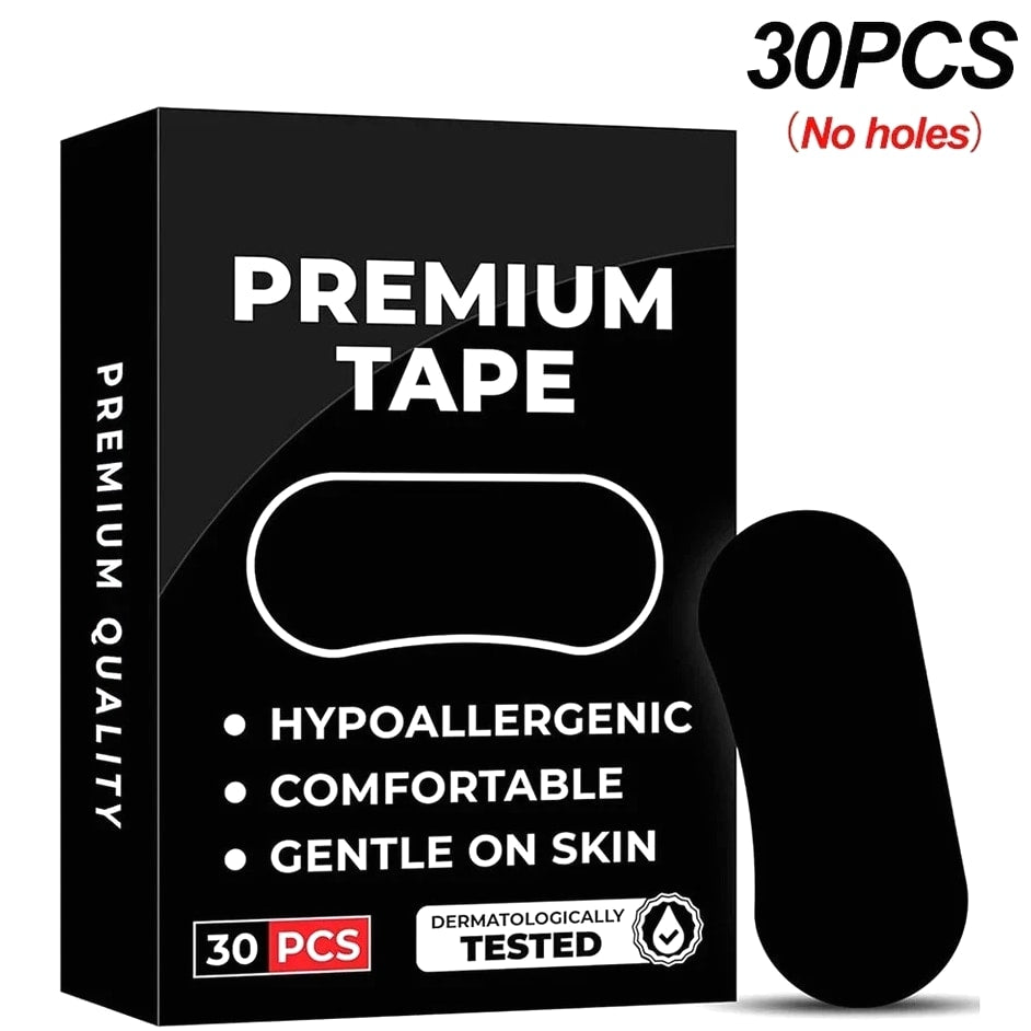 30-120 Strips Gentle Mouth Tape for Sleep – Soft Hypoallergenic Lip Support