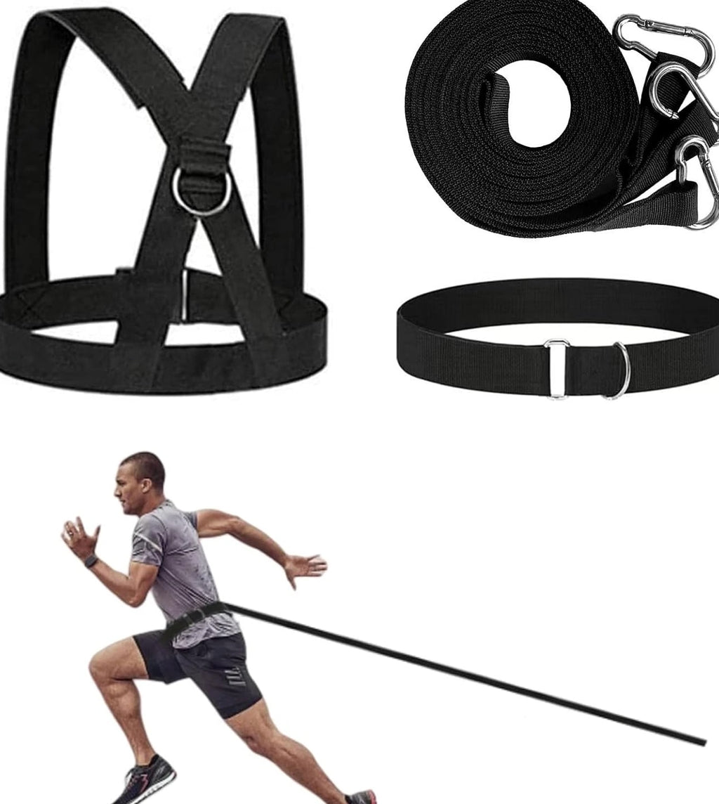 Sled Workout Equipment, Harness Set for Training Outdoor, Tire Pulling Fitness R