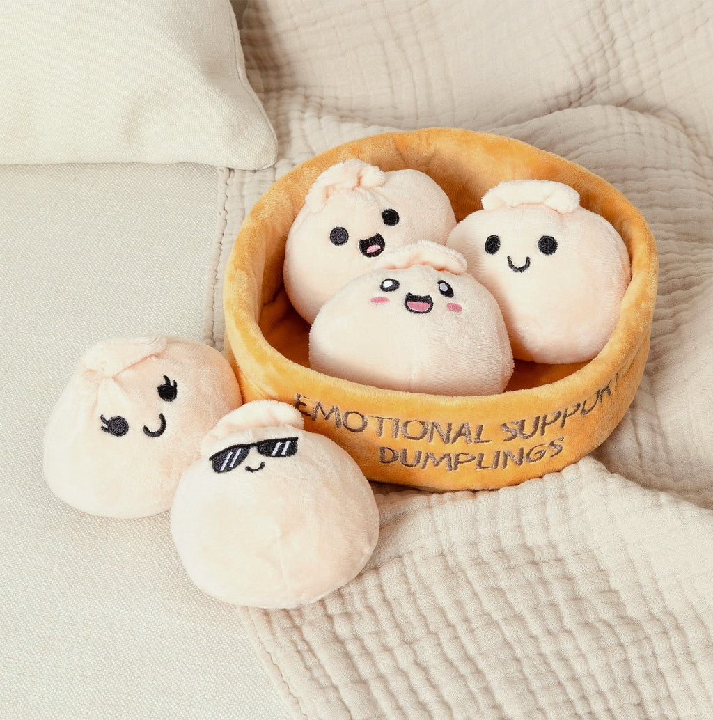 WHAT DO YOU MEME Emotional Support Dumplings Plush Toy Set