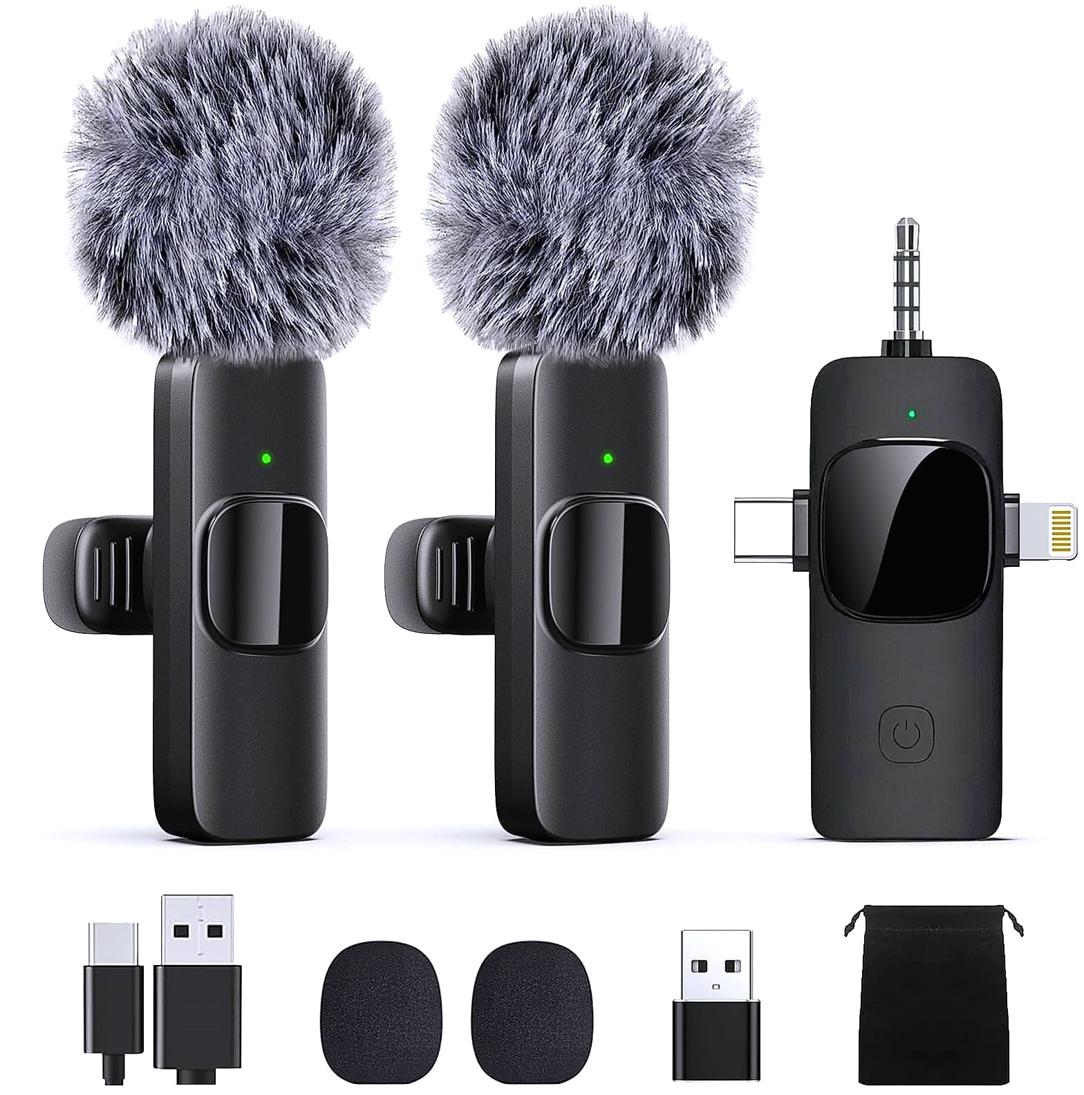 Labstandard Wireless Lavalier Microphone for iPhone and USB-C