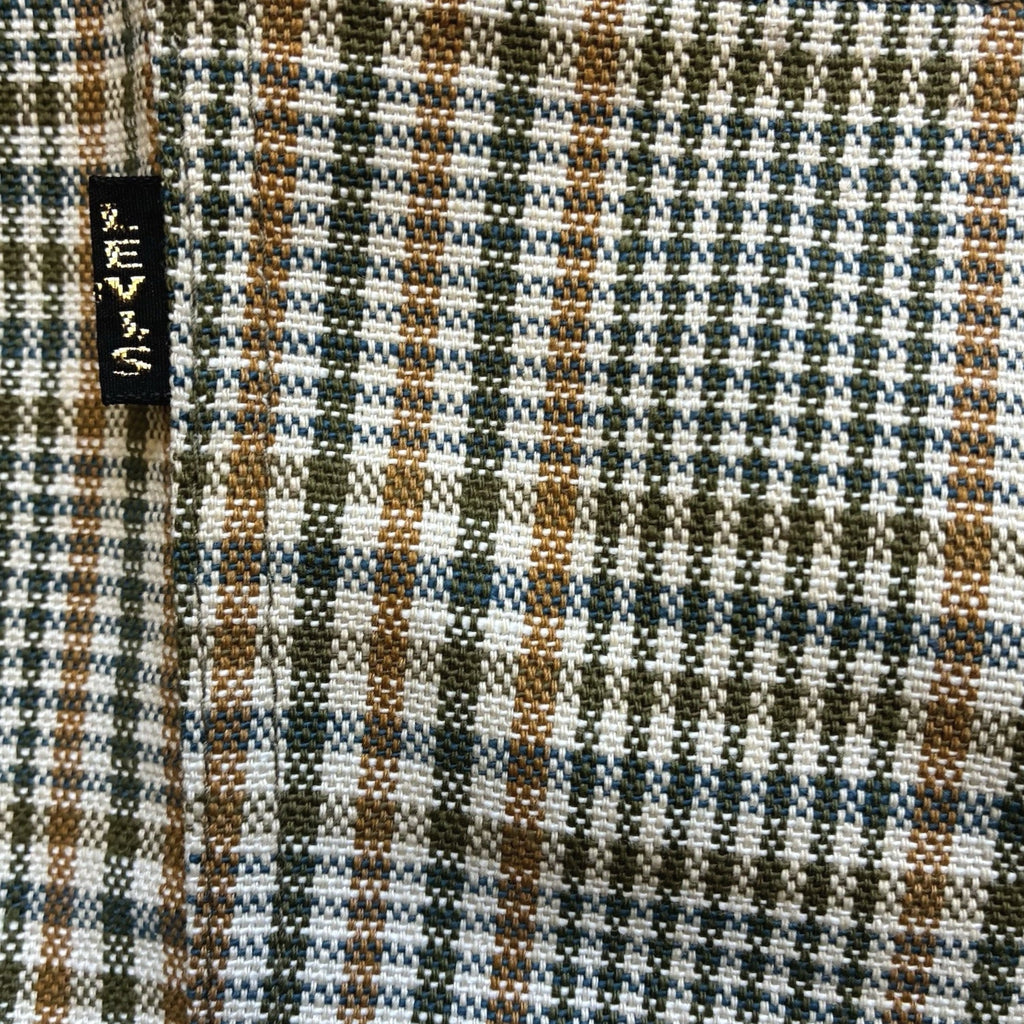 Vintage Levi's Big E Plaid Pants 60s MOD Sta-Prest Black Label Gold 30x31.5
