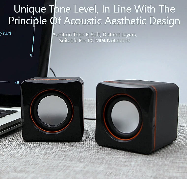 DUTRIEUX Mini USB Stereo Speaker System for Laptops