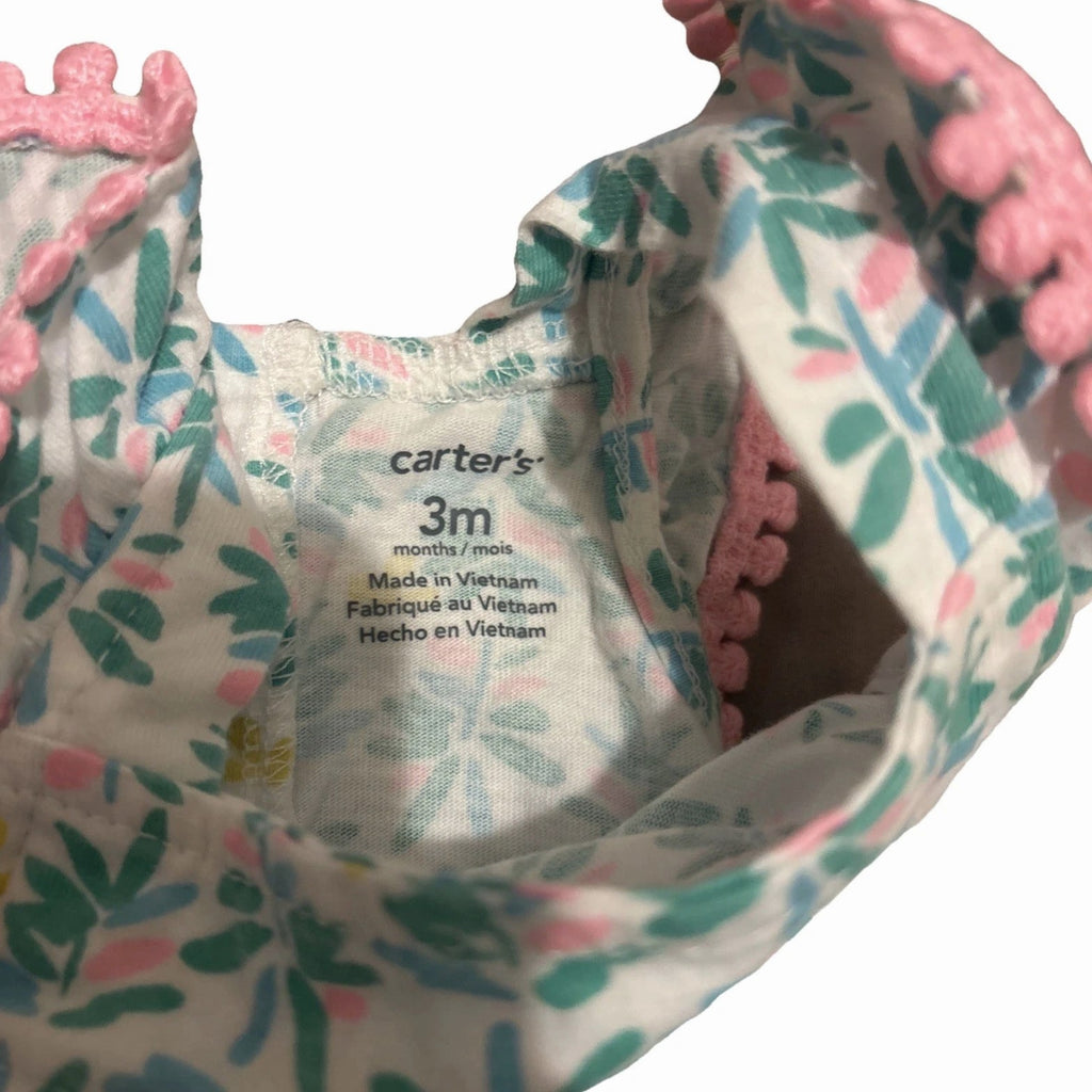 Carter’s Infant Baby’s Girl Bundle Clothing 3 Months Floral And Solid Prints