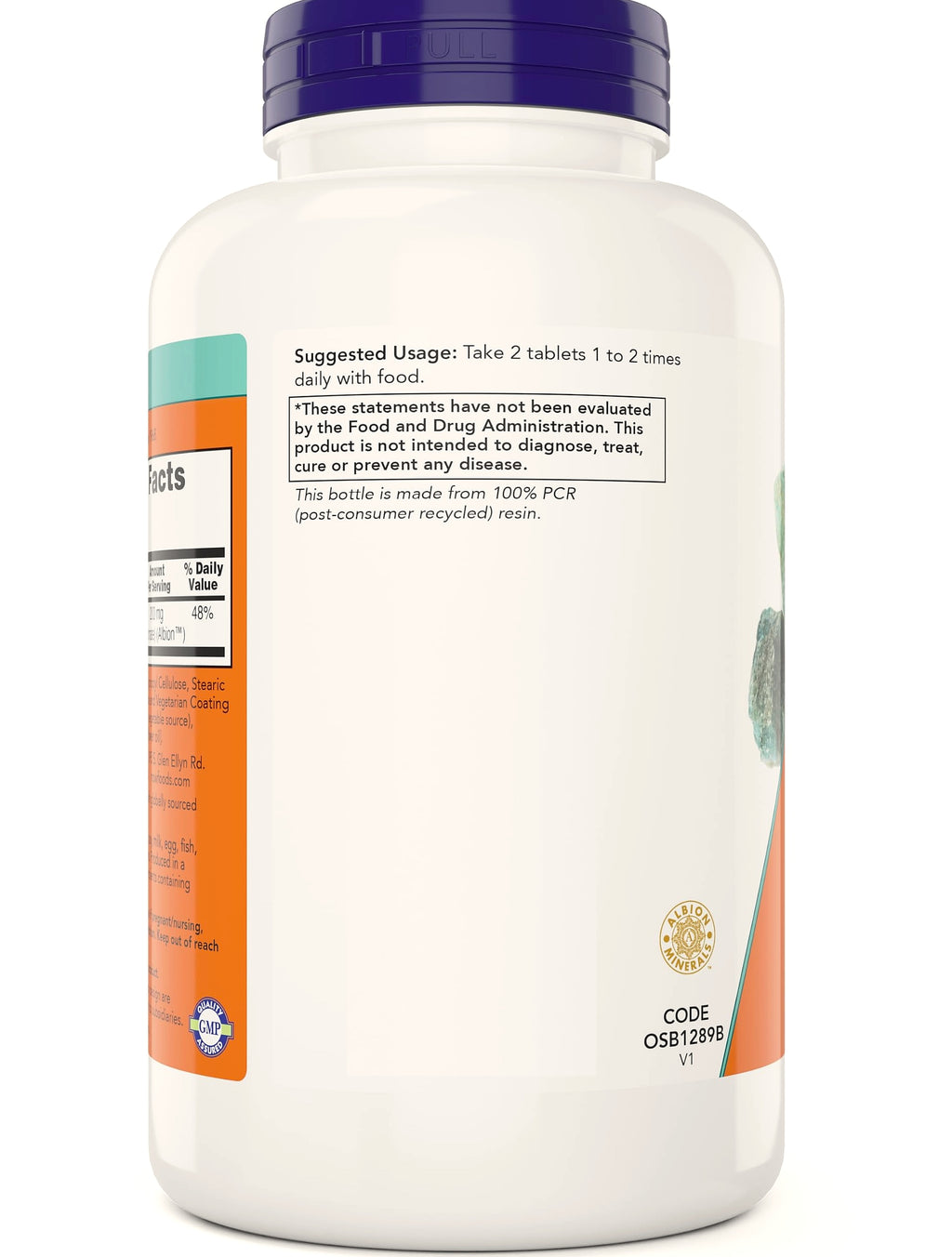 NOW Foods Magnesium Glycinate 240 Tablets for Muscle Support