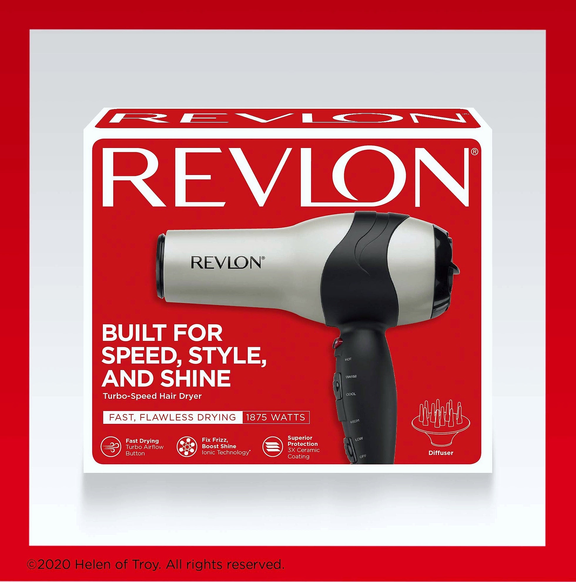Revlon Turbo 1875W Hair Dryer with Ionic Technology
