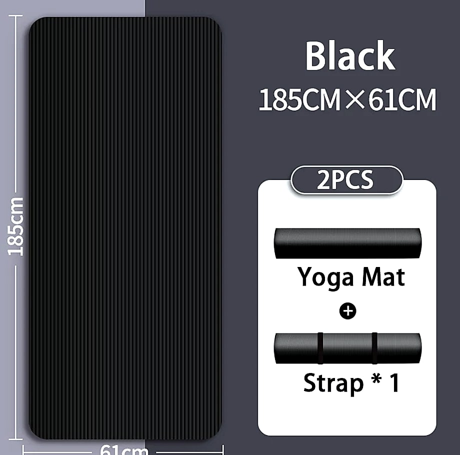 Lostook 8mm NBR Yoga Mat Anti-Slip for Home Fitness