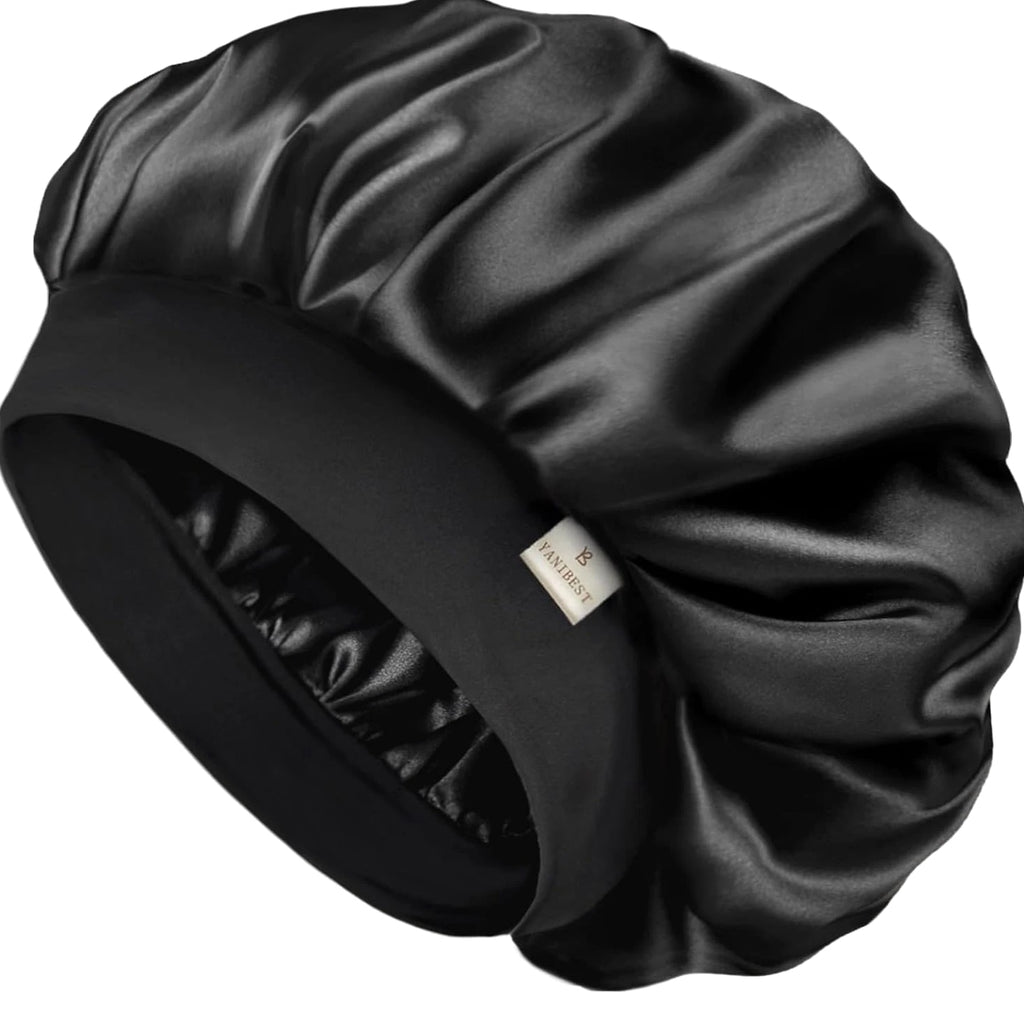 Silk Bonnet for Men & Women Hair Bonnet for Sleeping - Double Layer Satin Bonnet