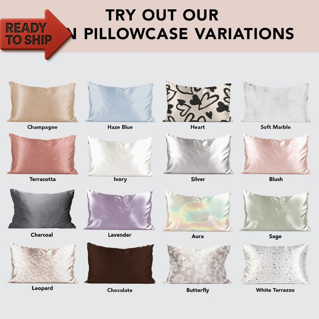 Satin Pillowcase, Softer than Silk Pillow Cases King, Cooling Pillow Covers, Sa