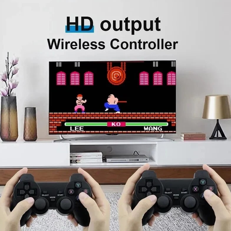 Video Game Console Built-In 20000 Games Wireless Controller TV Game Stick 4K HD