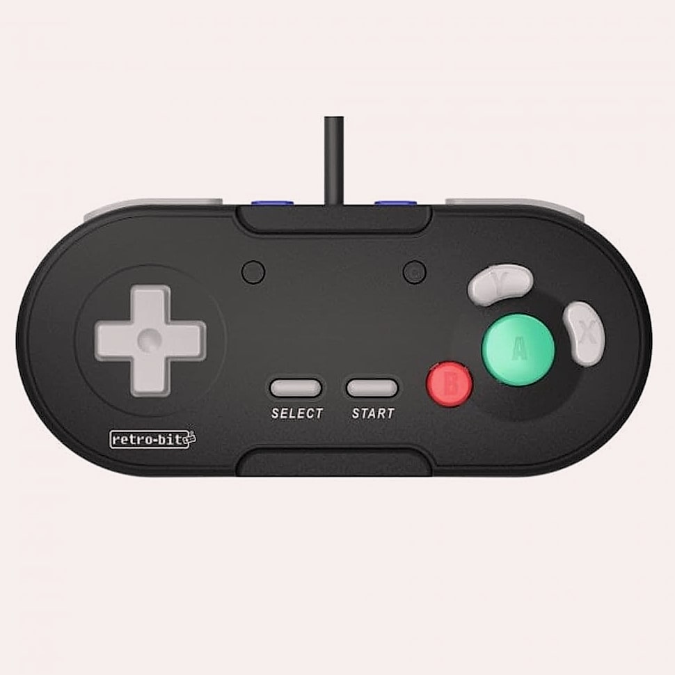 Retro-Bit Legacy GC Wired Controller GameCube Wii Black