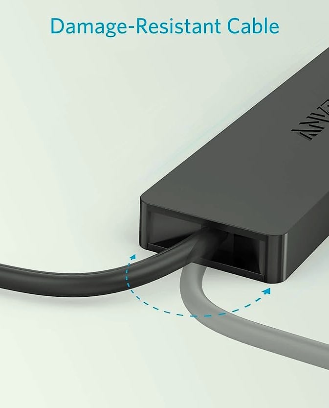 Anker 4-Port USB 3.0 Hub with 5Gbps Data Transfer Speed