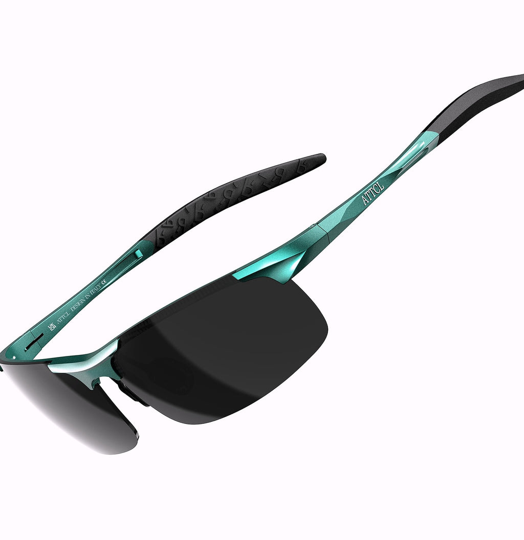 ATTCL Polarized Sunglasses Men Sports Wrap Around UV Protection