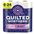 Quilted Northern Ultra Plush Toilet Paper, 6 Mega Rolls, 3-Ply Soft