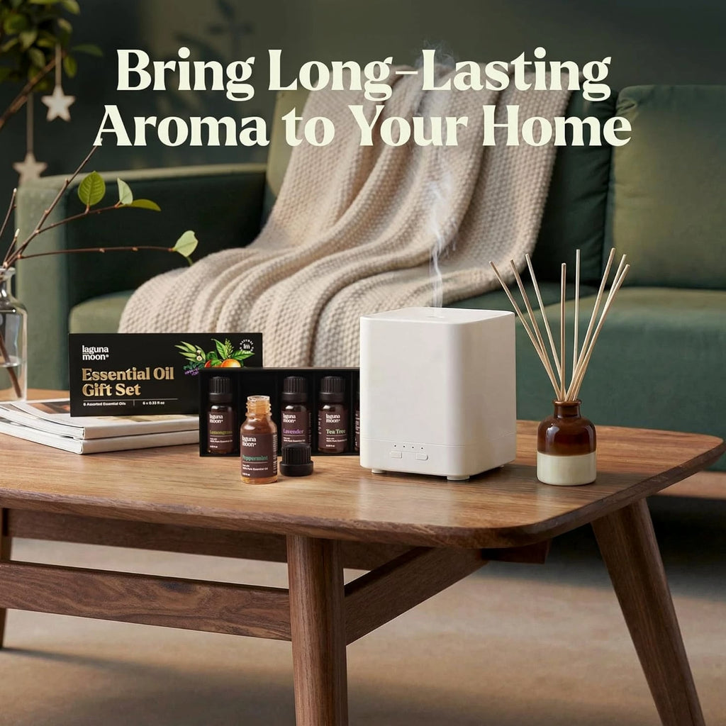 Essential Oils Aromatherapy Set - 6 Pure Oils for Diffusers, Home Care, Candles