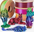 Silk Rainbow PLA Filament 1.75mm Silk PLA 3D Printer Filament Shiny Color Change Gradient