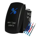 BACAUTOPARTS 7Pin Nav/Anchor Light Rocker Switch 12V 24V