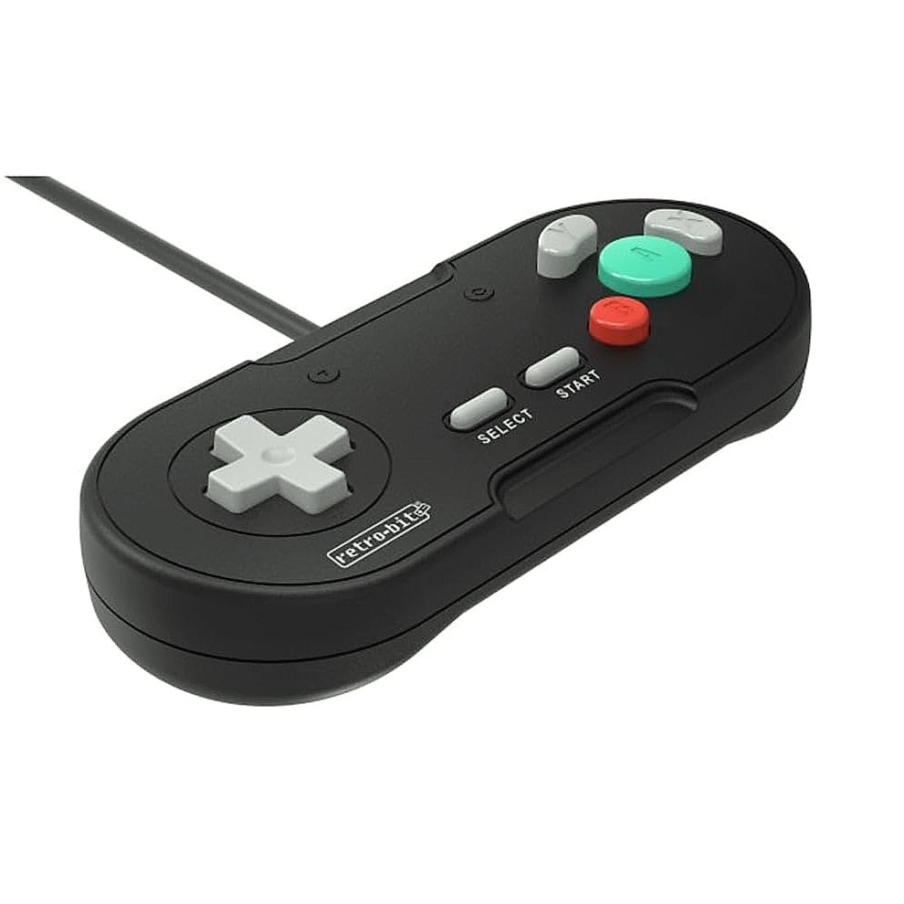 Retro-Bit Legacy GC Wired Controller GameCube Wii Black